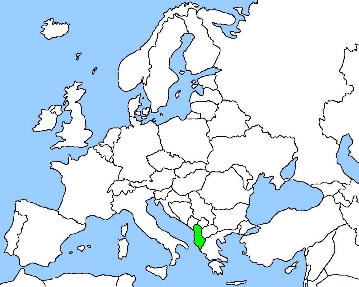 mapa ng Albania mapa ng lokasyon