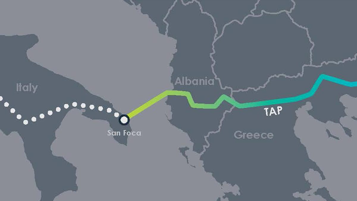 mapa ng i-tap sa Albania
