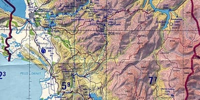 Mapa ng Albania heograpiya
