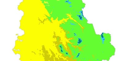 Mapa ng klima sa Albania