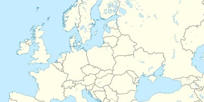 Mapa ng Albania sa europeo